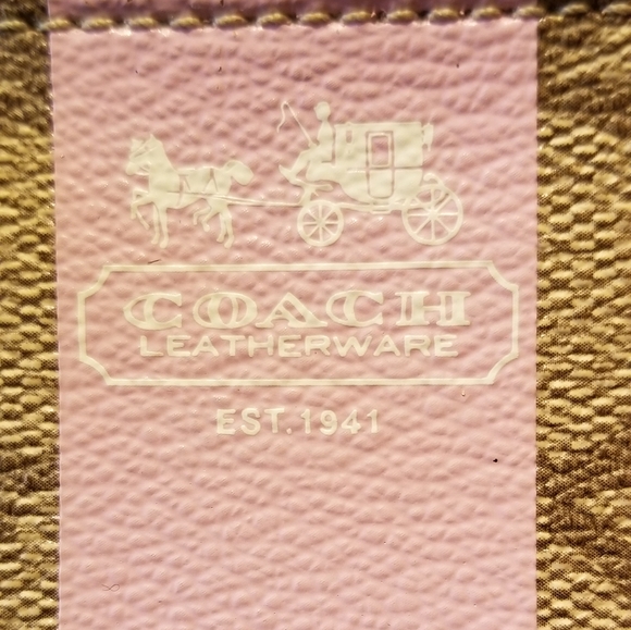 Coach "C" Mini Wallet with Bag Charm Ring - Picture 5 of 6